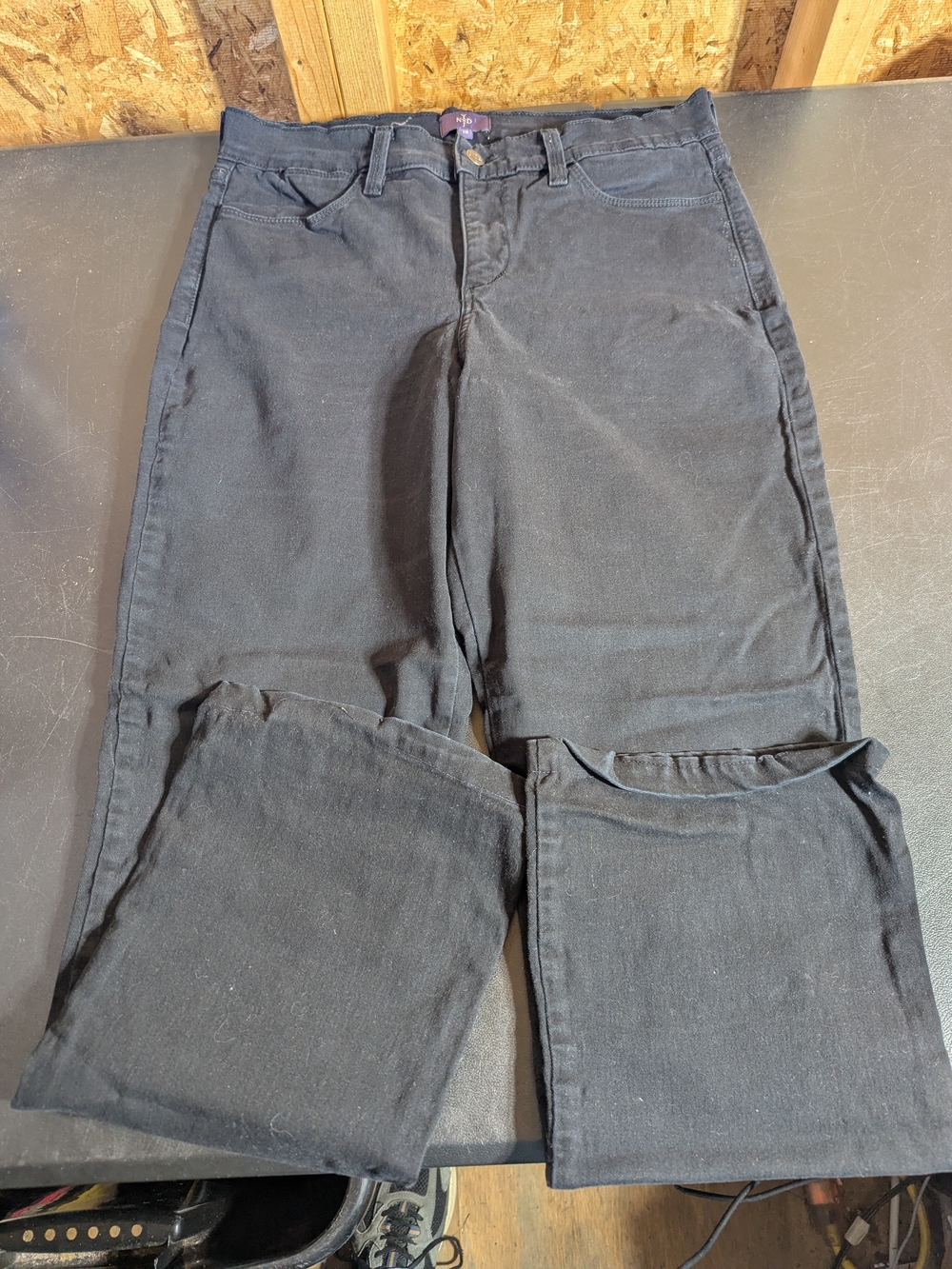 Women's Black Straight-Leg Jeans